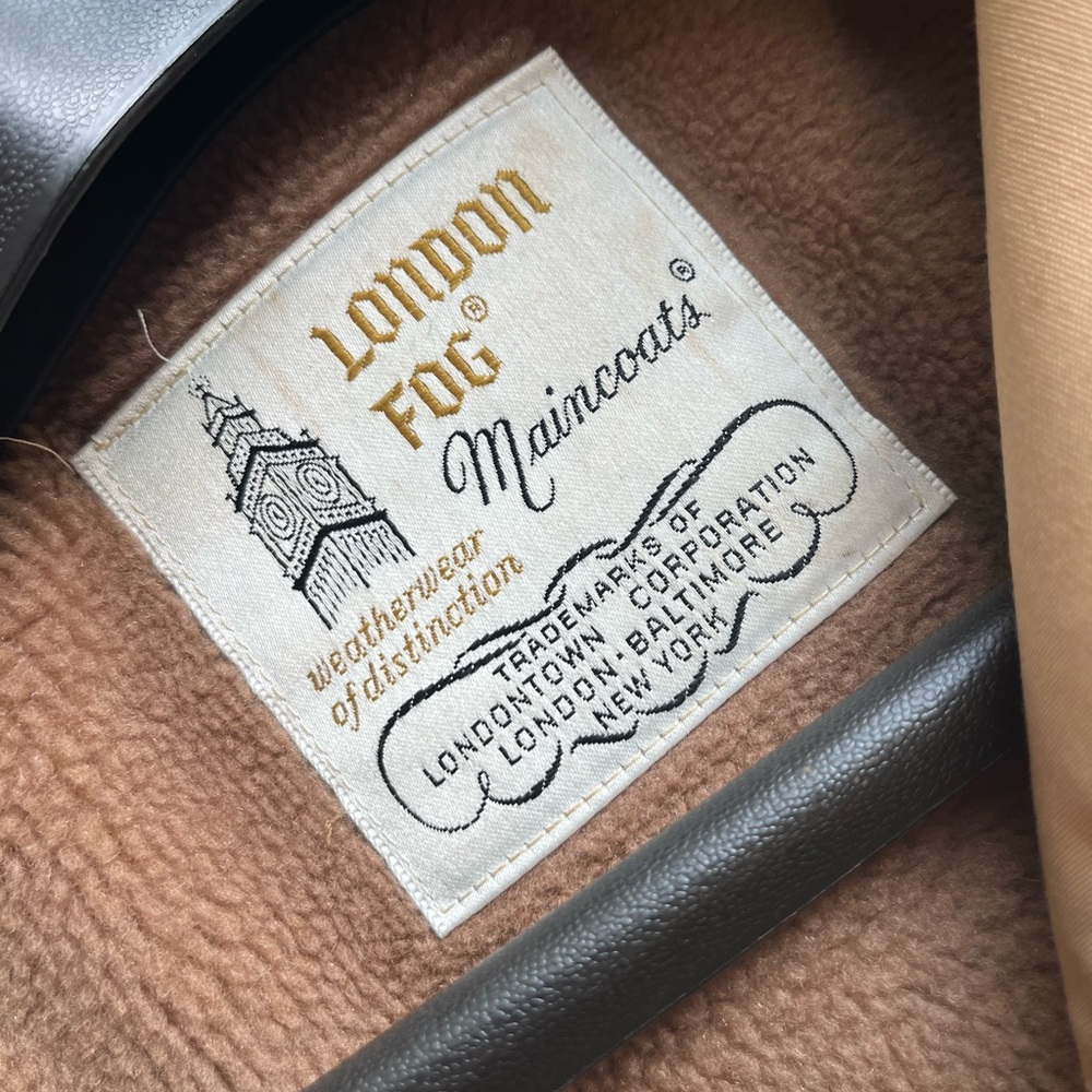 London Fog Classic Tan Maincoat Size 16M - Picture 3 of 11